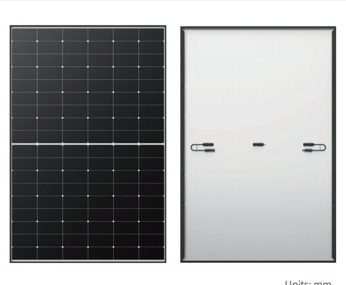 ロンギ太陽光モジュール 445W 450W 455W パネル効率のためのブラックフレーム単一太陽電池