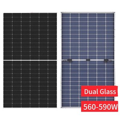 182mm モノ結晶 580ワット 太陽光発電パネル ロンギ 560W 570W 580W 産業用電池